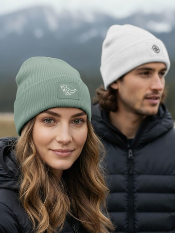 Neverless Beanie 'Polygon T-Rex' in Green