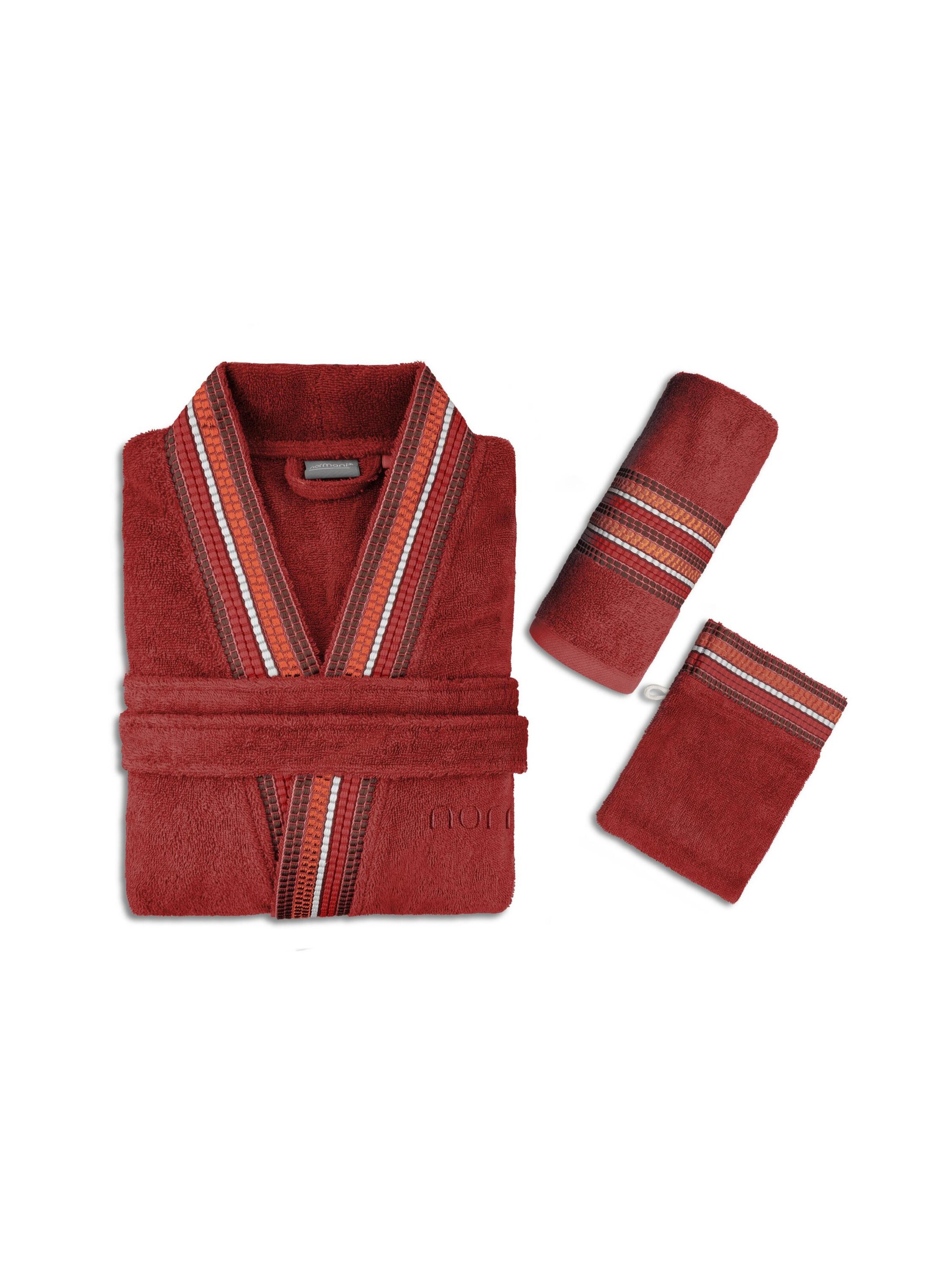 normani Bathrobe long in Red