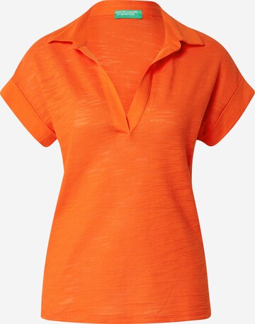 UNITED COLORS OF BENETTON Majica | oranžna barva: sprednja stran