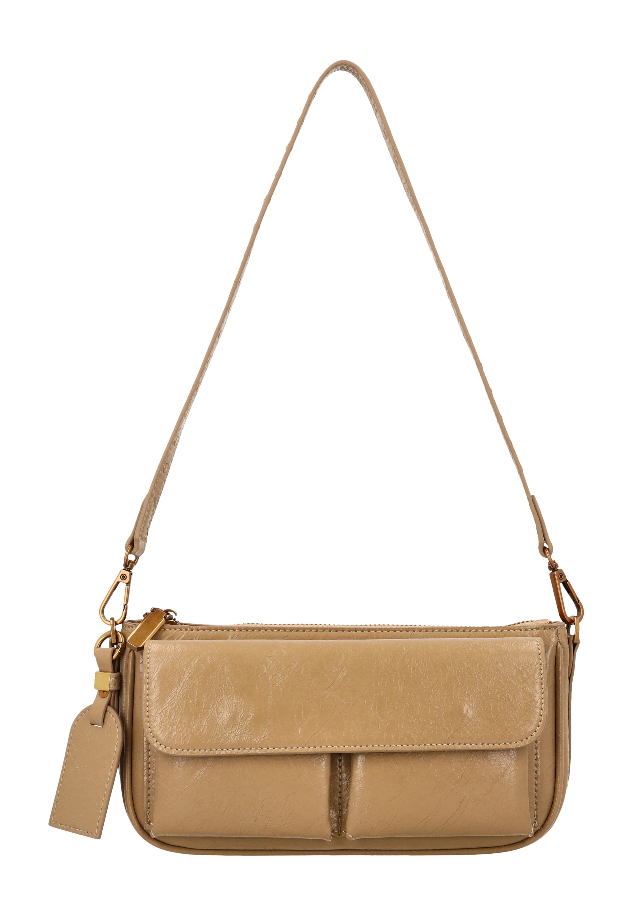 Usha - Bolso de hombro en beige: frente