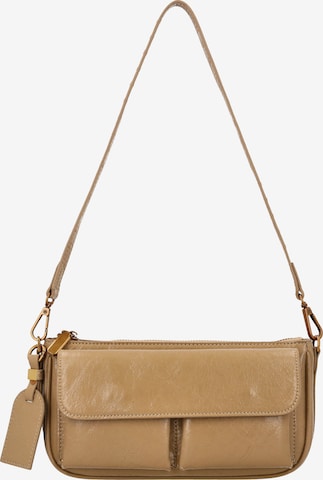 Usha - Mala de ombro em bege: frente
