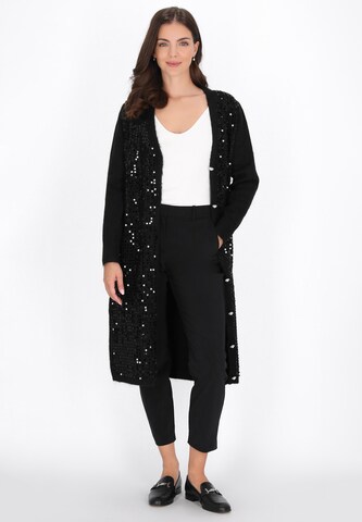 FELIPA Gebreid vest in Zwart