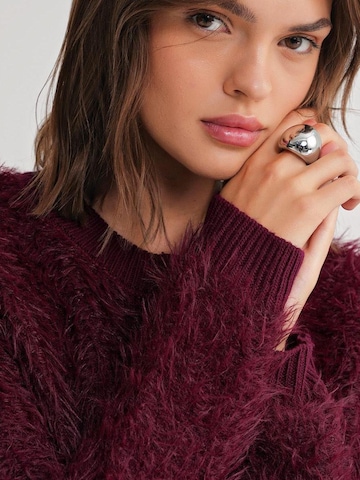 MixRay Gebreid vest in Rood