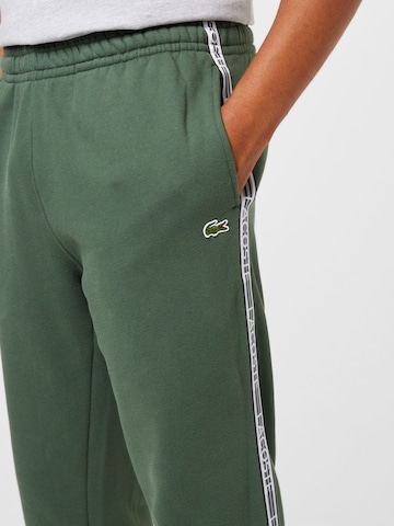 LACOSTE Tapered Pants in Green