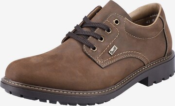 Chaussure à lacets Rieker en marron : devant