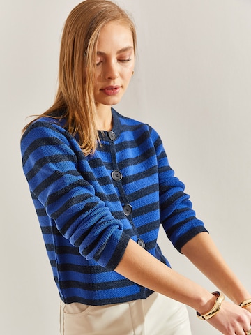 Bianco Lucci Gebreid vest in Blauw