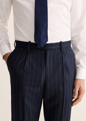 MANGO MAN Regular Hose 'Veneciac' in Blau