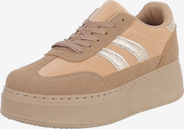 Ital-Design Sneaker in Braun: Vorderseite