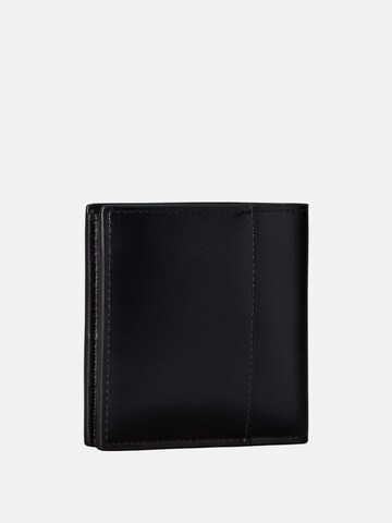 Calvin Klein Plånbok 'CALVIN KLEIN REFINED EMBLEM MIX SLIM TRIFOLD Portafoglio' i svart