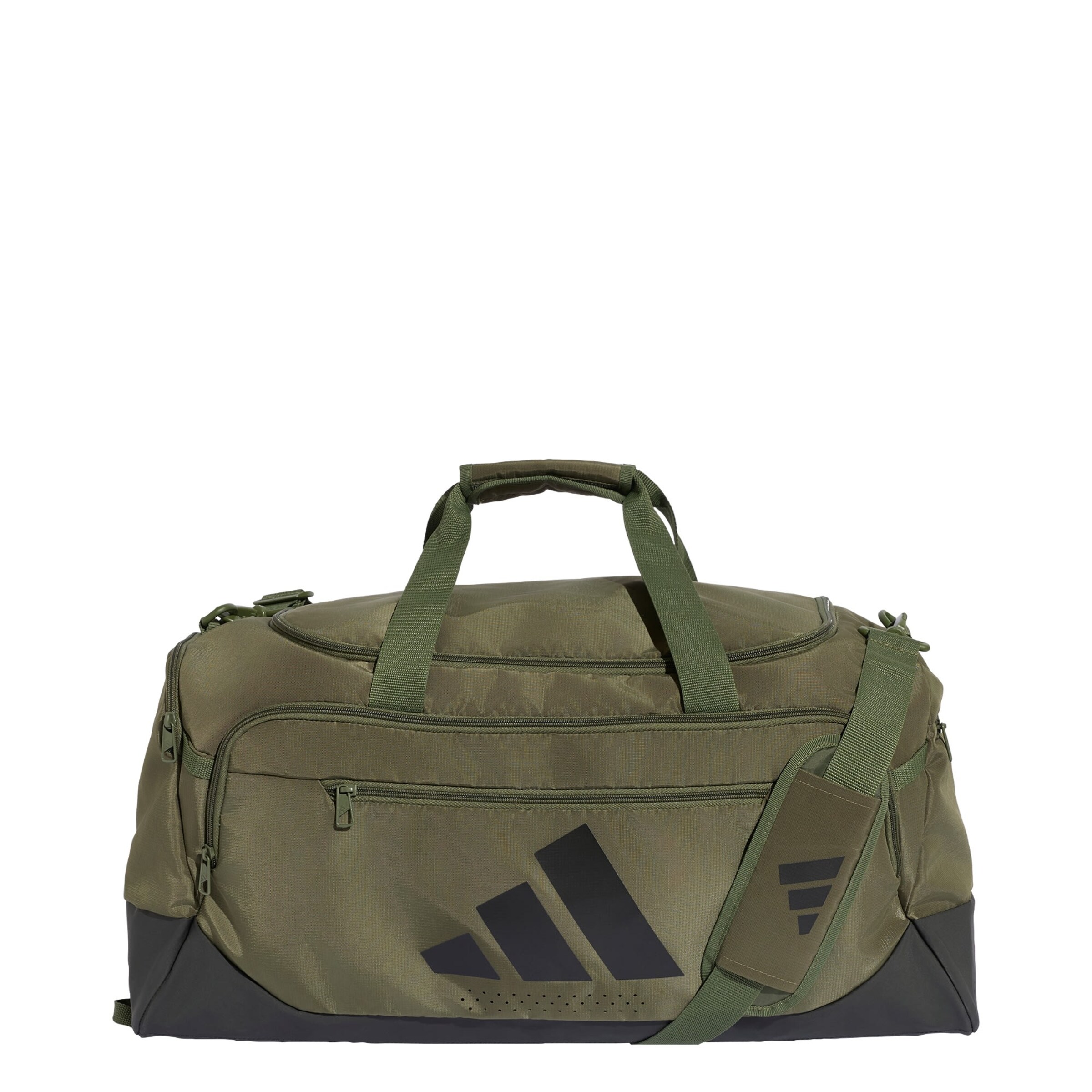 ADIDAS PERFORMANCE - Malas de desporto 'Training Defender' em verde: frente