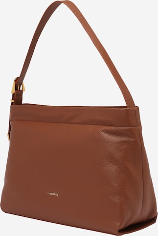 Coccinelle Shoulder Bag 'Gleen' in Brown: front
