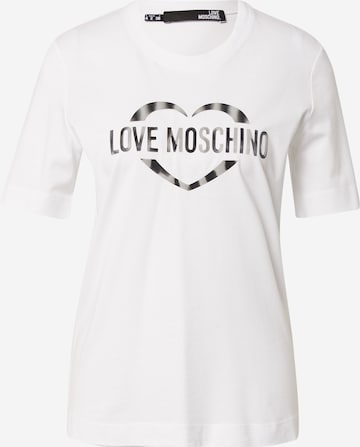 Love Moschino - Camiseta en blanco: frente