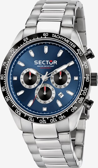 SECTOR Analoog horloge '245 45MM CHR BLUE DIAL BR SS' in de kleur Blauw, Productweergave