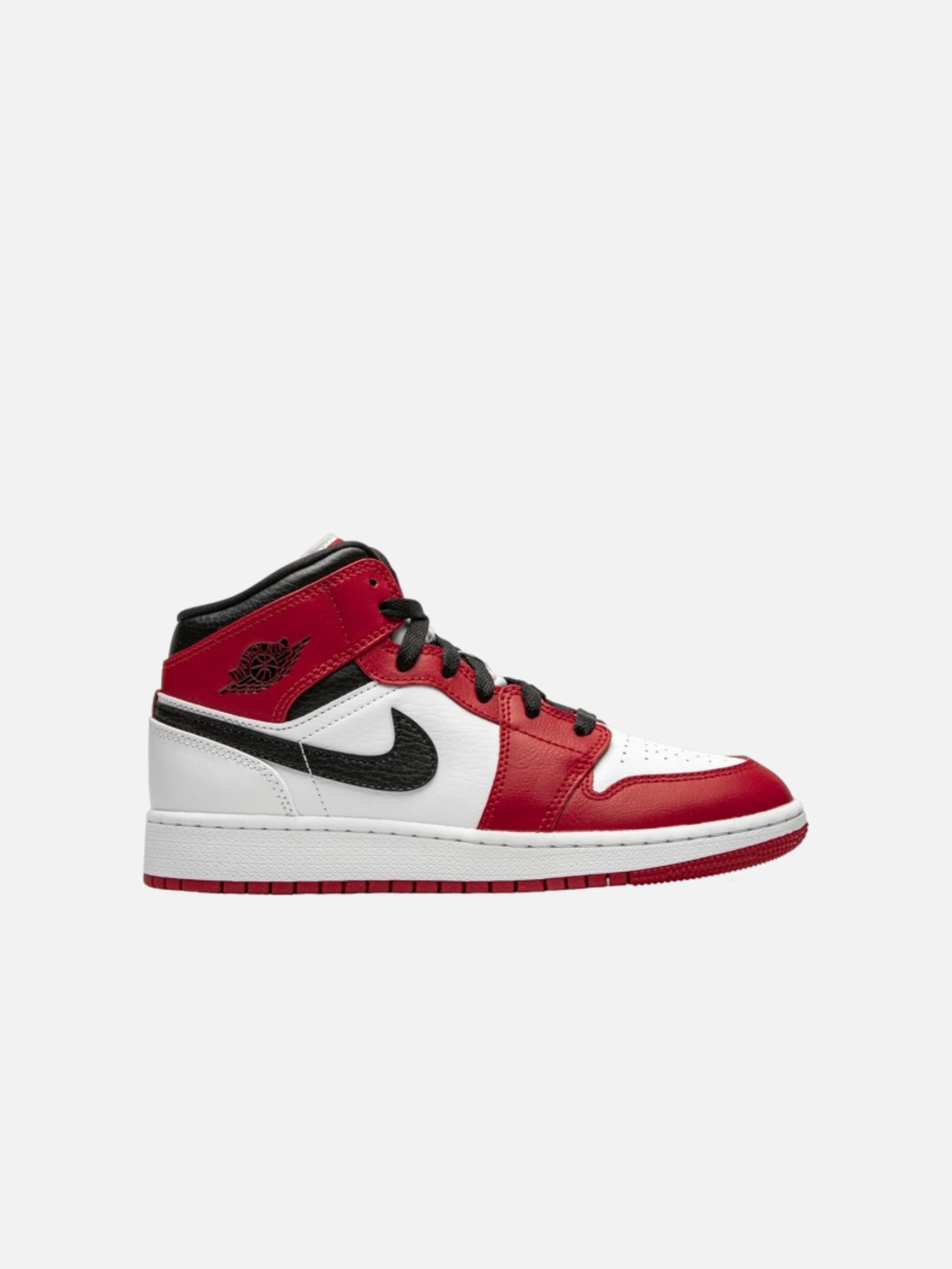 Sneaker alta 'Air 1 Mid Chicago' di Jordan in rosso: frontale