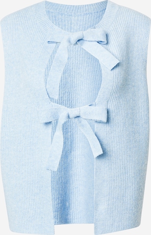 Cardigan PIECES en bleu : devant