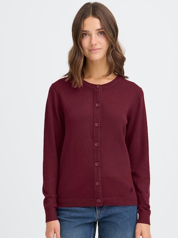 Oxmo Gebreid vest ' OXAIDA ' in Rood