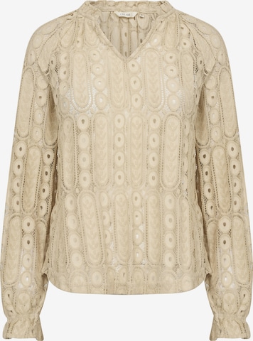 Cream Blouse 'Tully' in Beige: voorkant