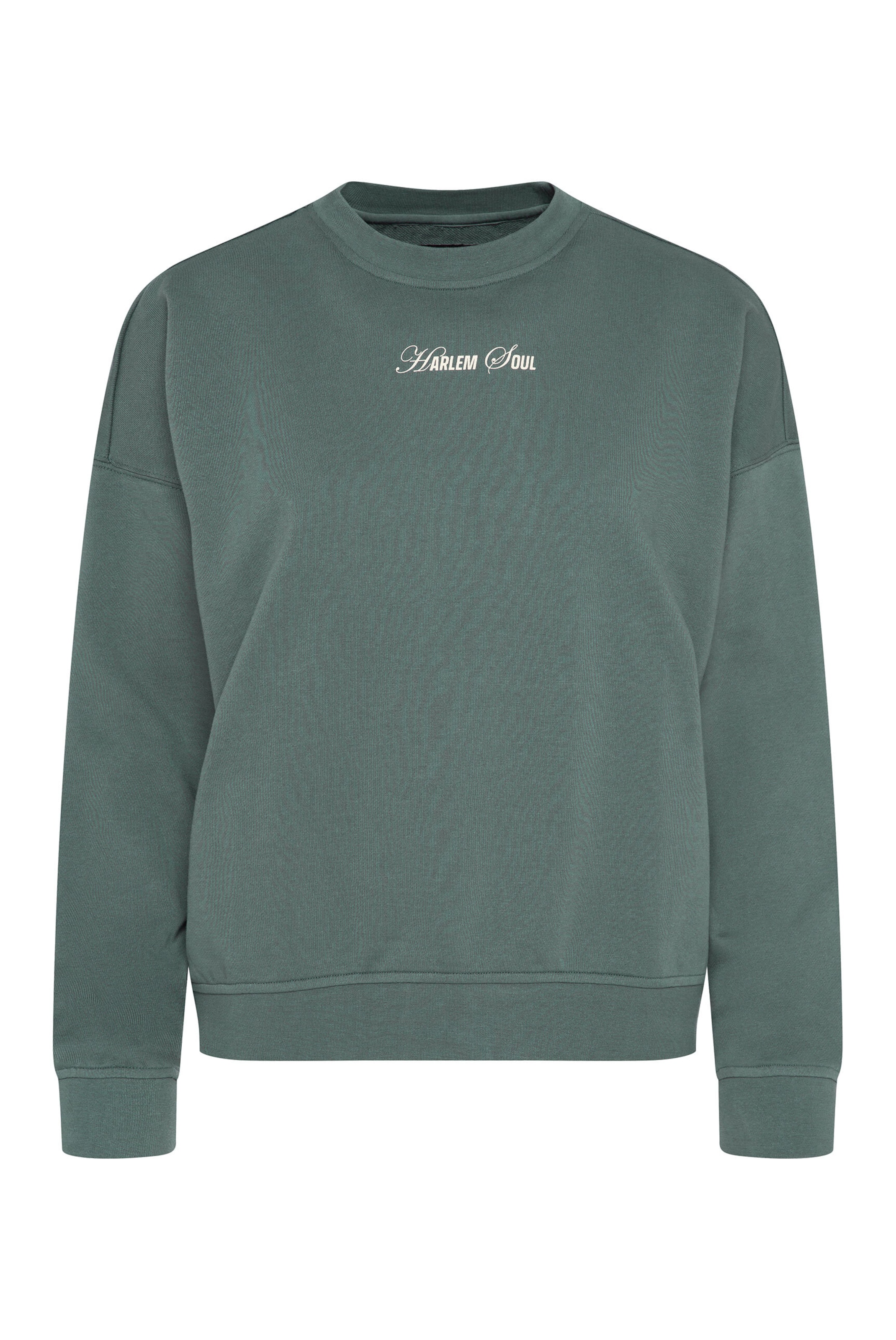 Harlem Soul LU-NA Sweatshirt Printed in Grün: Vorderseite