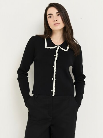 Camomilla Italia Strickjacke 'Cody' in Schwarz: Vorderseite