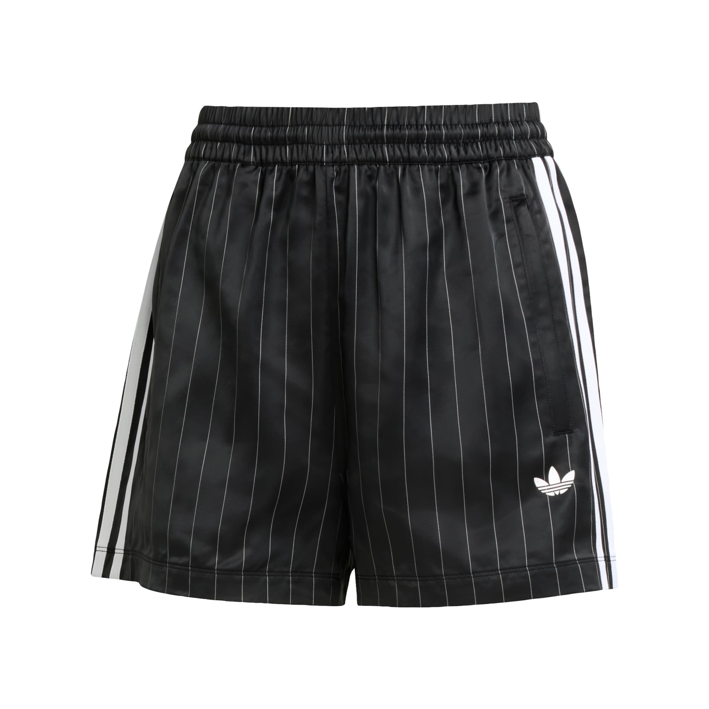 ADIDAS ORIGINALS Штаны 'Pin-stripe Satin' в Черный: спереди