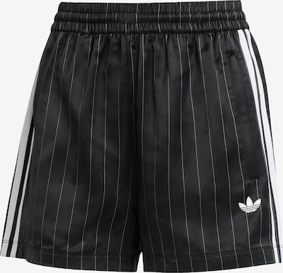 ADIDAS ORIGINALS Pantalón 'Pin-stripe Satin' en negro / blanco, Vista del producto