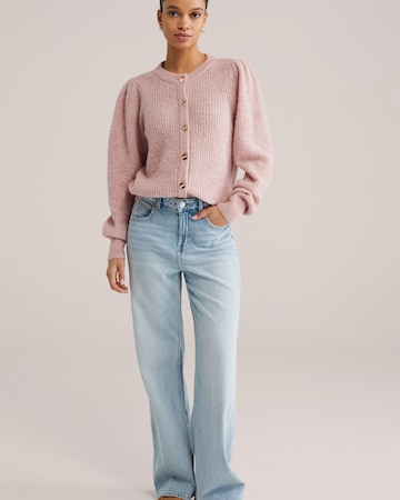 WE Fashion - Casaco de malha em rosa