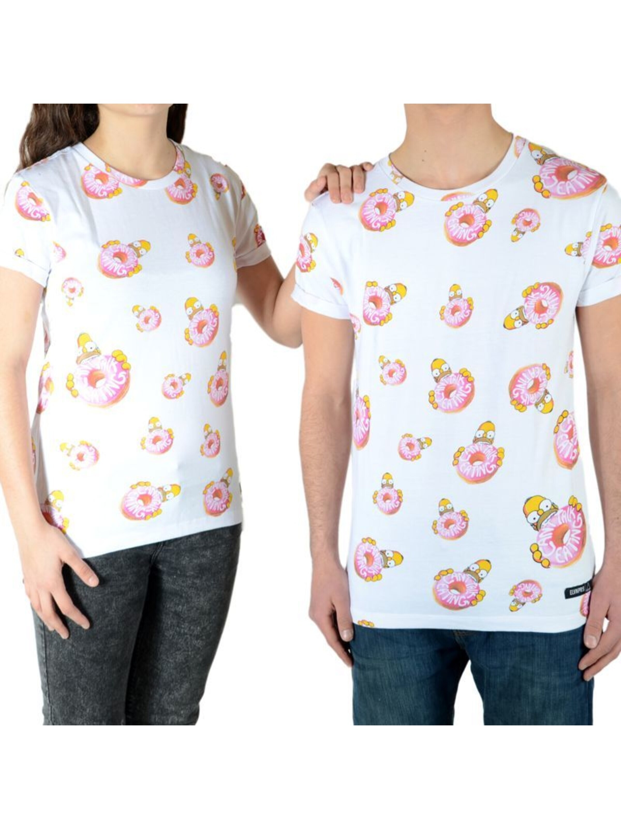 T-Shirt ELEVEN PARIS en blanc : devant