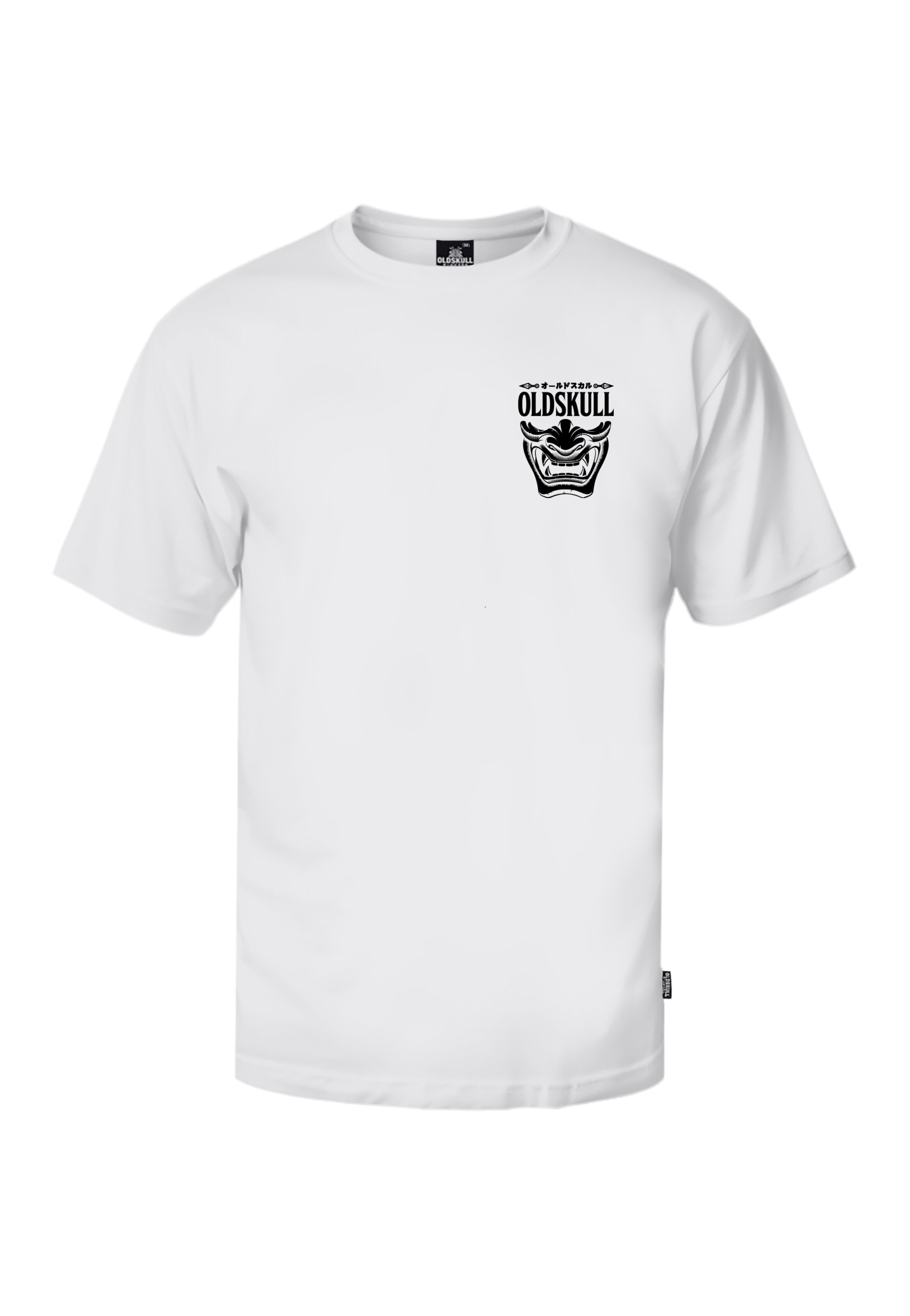 Oldskull Shirt 'Asian Triple Mask' in White