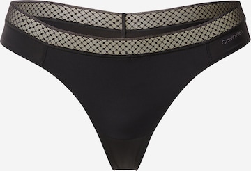 Calvin Klein Underwear Thong in Black: front