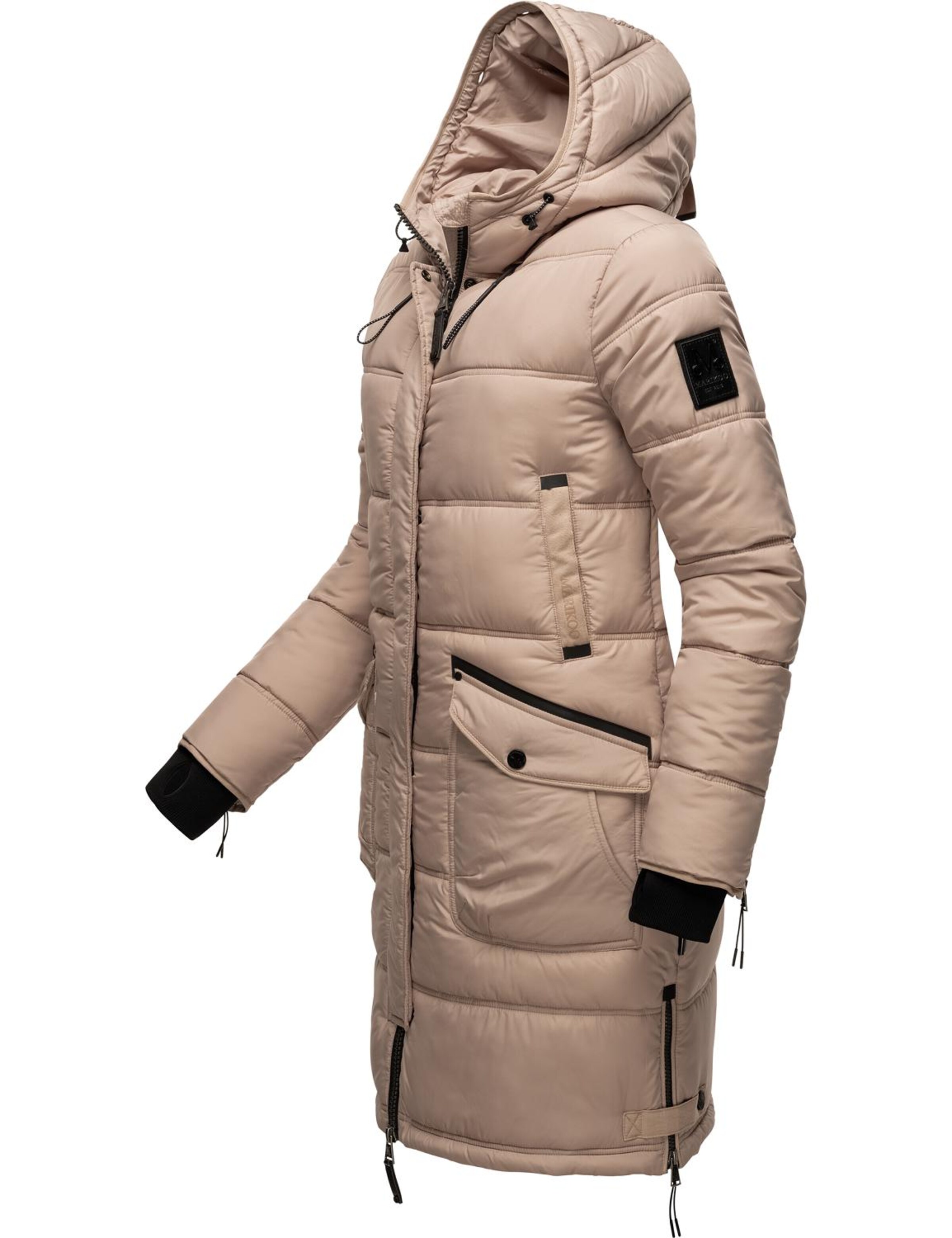 MARIKOO Winter coat 'Chaskaa' in Grey