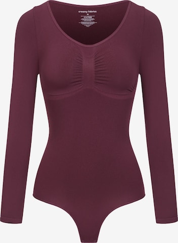 cfab Shaping Bodysuit 'Bodysuit Sculpting Shapewear Longsleeve mit String' in Red: front