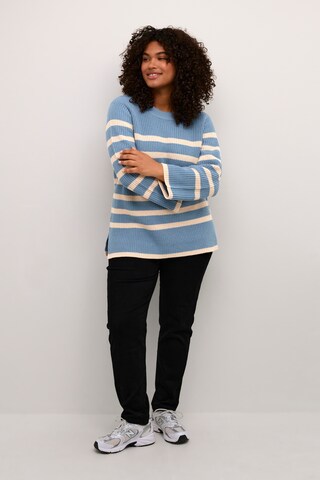 KAFFE CURVE Pullover 'Milla' in Blau