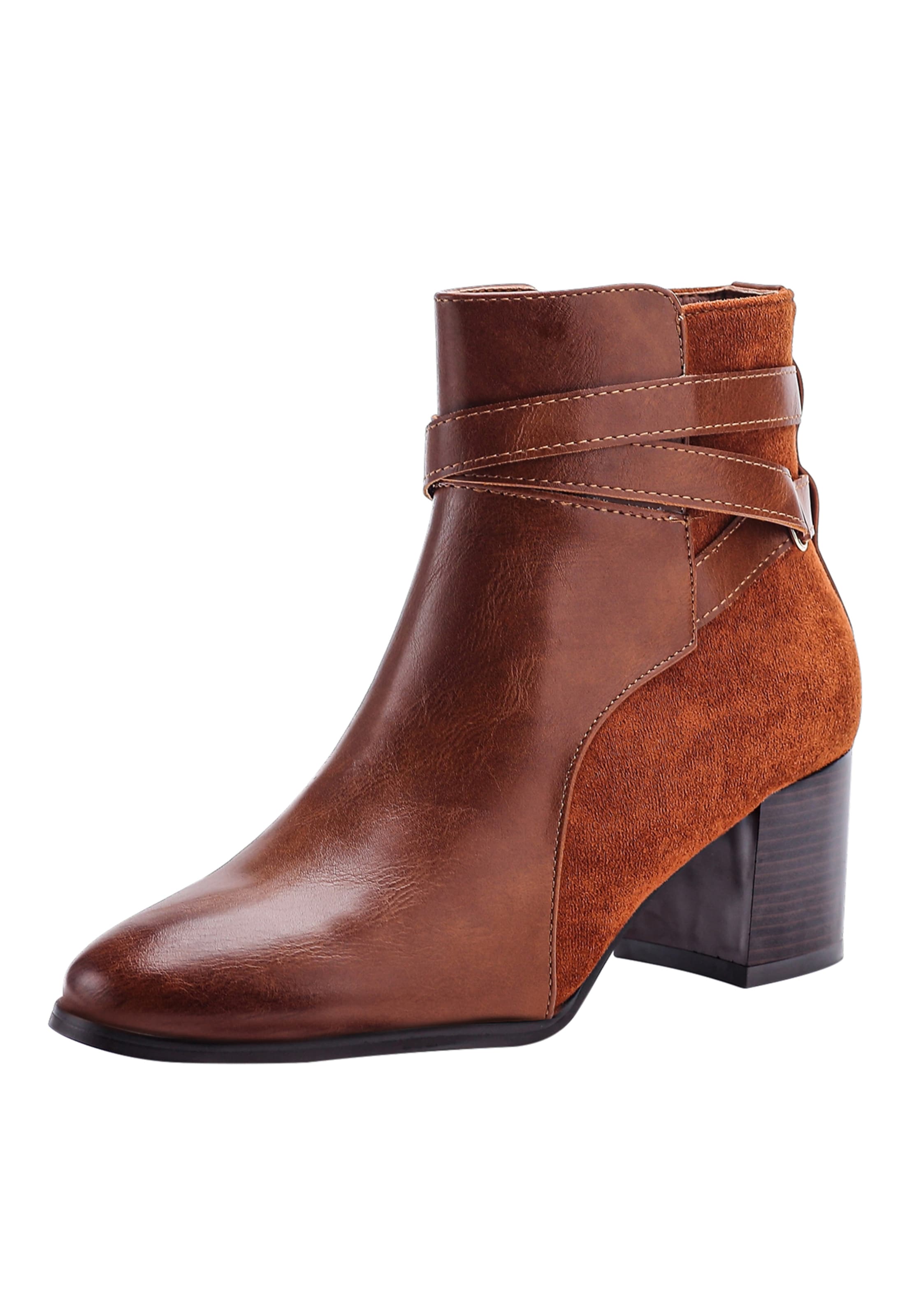 Bottines Elara en beige : devant
