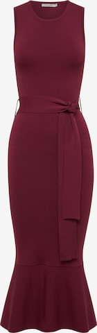 Tussah Dress in Red: front