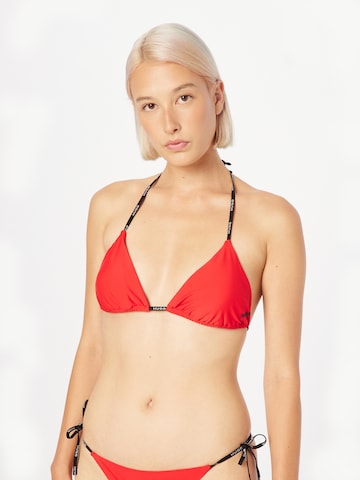 HUGO Triangel Bikinioverdel i rød: forside