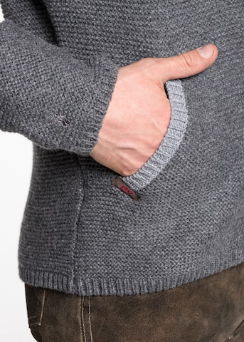 SPIETH & WENSKY Knit Cardigan 'Dakar' in Grey