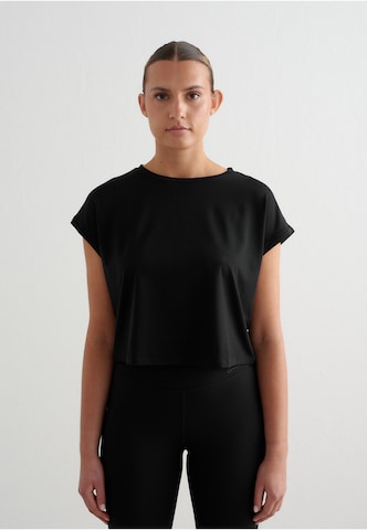T-shirt Aim'n en noir : devant
