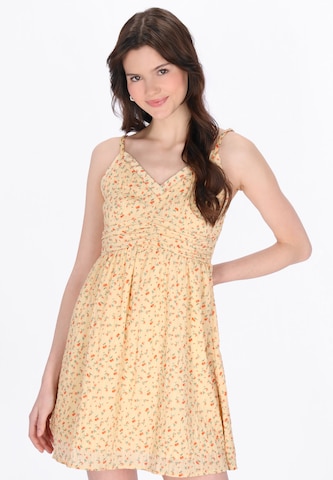 MYMO Kleid in Gelb: Vorderseite