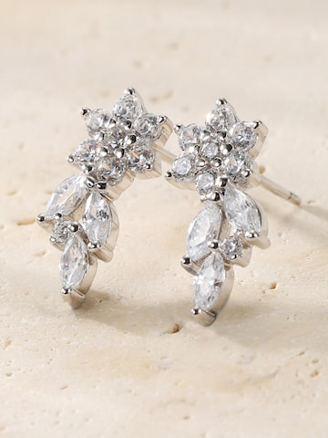 Boucles d'oreilles 'Petal Drape Climber' Hey Happiness en argent