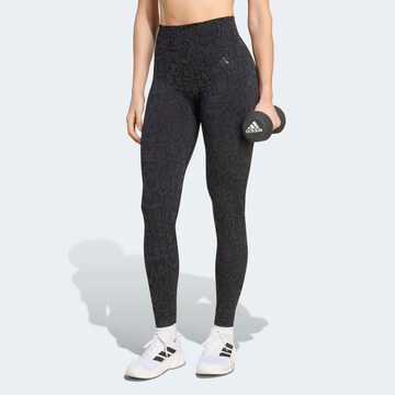 ADIDAS PERFORMANCE Skinny Sporthose in Schwarz: Vorderseite