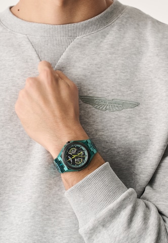 Aston Martin Analoog horloge 'TKS W' in Groen: voorkant