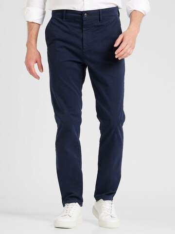 BOSS Tapered Chino trousers in Blue: front