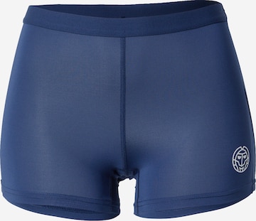 BIDI BADU Skinny Športne hlače 'Crew' | modra barva: sprednja stran