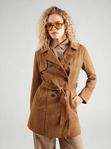ONLY Between-Seasons Coat 'ONLVALERIE' in Brown: front