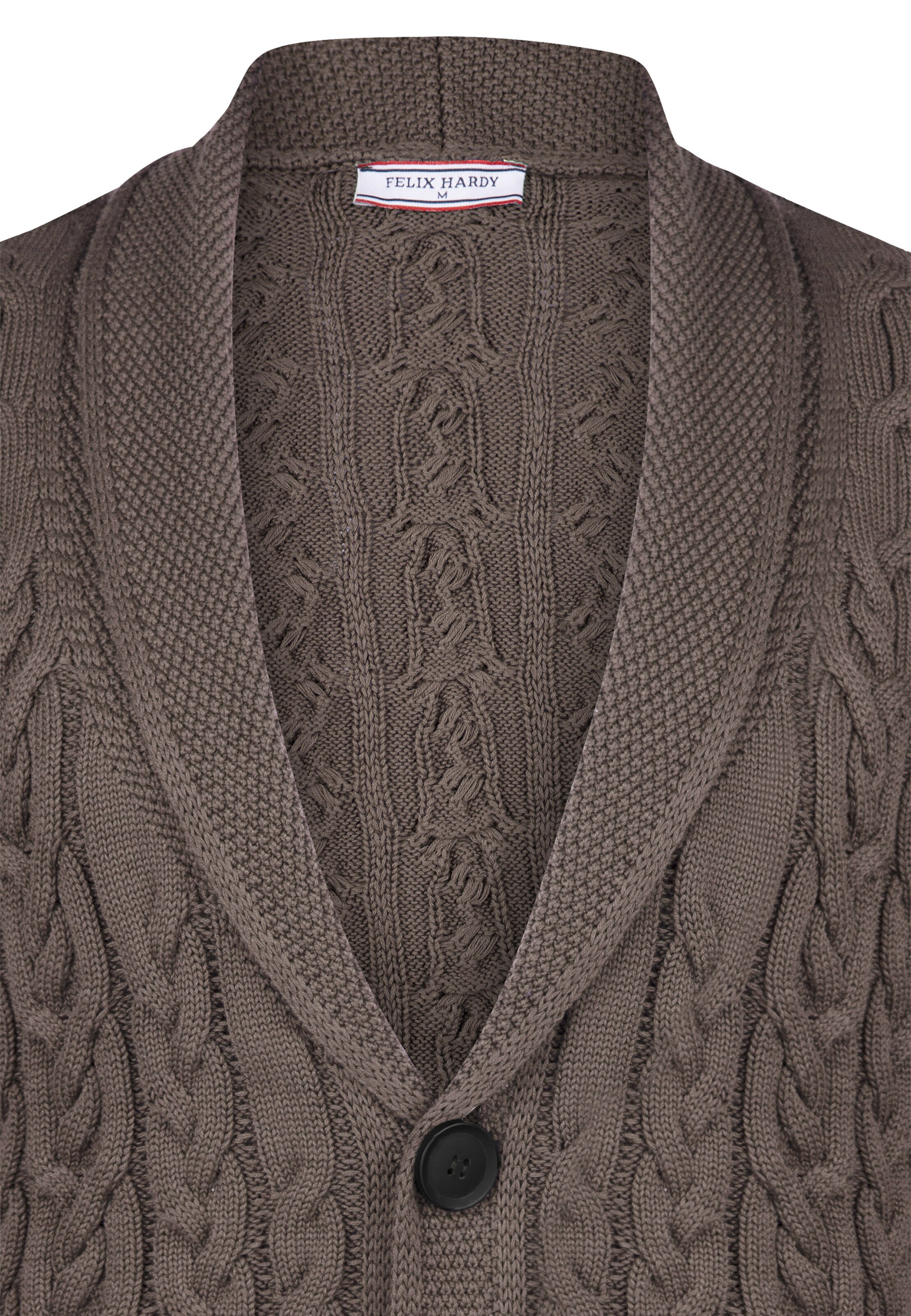 Felix Hardy Плетена жилетка в кафяво