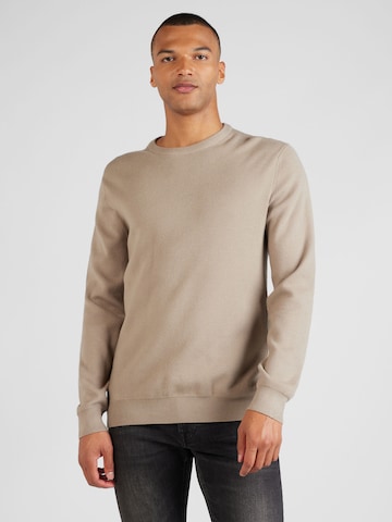 Pull-over Lindbergh en marron : devant