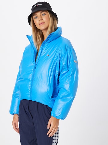 Tommy Jeans Winter Jacket in Blue: front