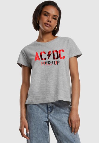 Merchcode Shirt 'ACDC - PWRUP' in Grey: front