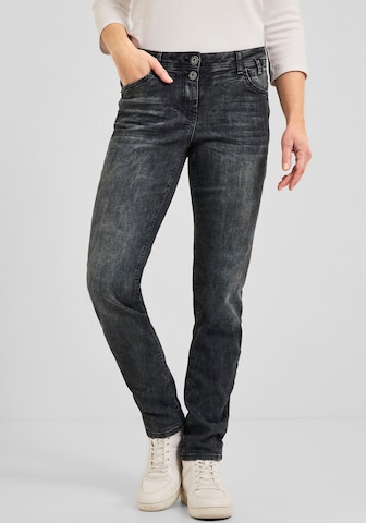 CECIL Regular Jeans in Black: front