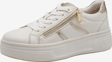 Baskets basses Tamaris en blanc : devant